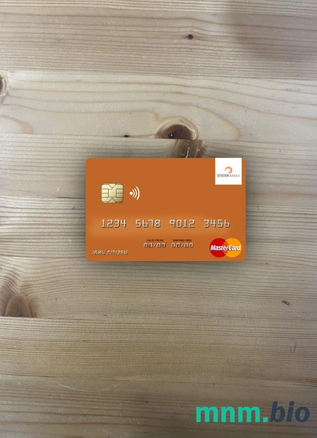 North Macedonia Stater banka AD Kumanovo wygląd zdjęcia mastercard skan PSD + zdjęcie